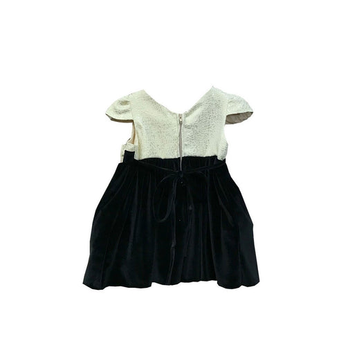 Petite Adele Baby Girls Champagne Jacquard Velvet Julia Flower Girl Dress 6-24M - SophiasStyle.com